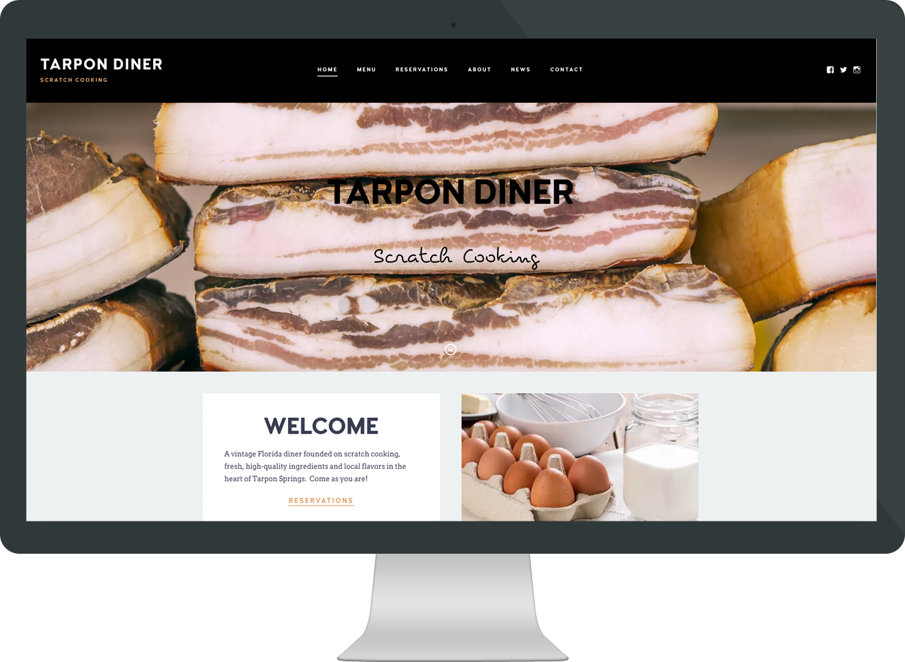 Tarpon Springs Diner website